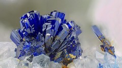 Stones metal Earth rocks minerals rare Gems Azurite