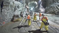 Stones Metro underground rocks trucks new york city workers 