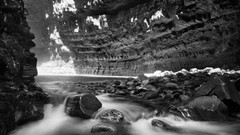 Stones nature water black and white rocks monochrome Venezuela 