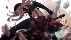 Stones weapons hats navel white hair gloves rocks Swords action 