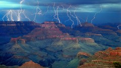 Storm Arizona Grand Canyon national park gathering