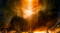 Storm ships digital art