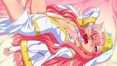 Strawberries blush pink hair long hair anime girls zero no 