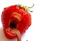 Strawberries Simple Background