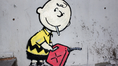 Street art Charlie Brown