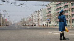 Street uniforms north korea police woman