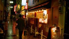 Streets buildings Chinese neon
