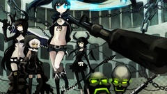 Strength black rock shooter Dead Master Black Gold Saw
