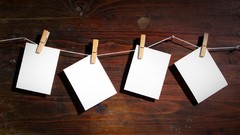 String Wood paper clips brown background Blank nails (fastener)