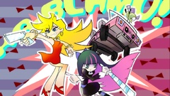 Striped legwear panty and