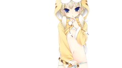 Striped lingerie twintails luna