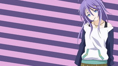 Stripes bare shoulders blue