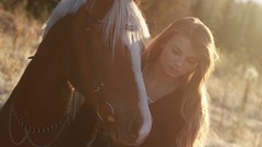 Style sunset freedom summer Horses atmosphere farm Wyoming warm 