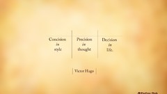 Style triptych info Quotes infographics victor hugo