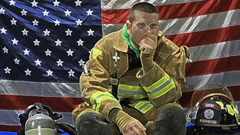 Stylized firefighter by bigpaganjames