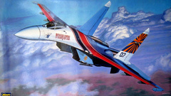 Su-27 flanker fighter jets