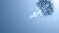 Sublue blue design abstract