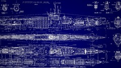 Submarine blueprints Navy schematic
