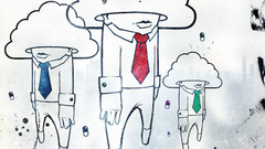 Suits ties heads pills clouded