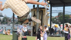 Summer Sydney Skateboarding sydney harbour bridge
