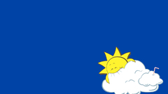 Sun clouds hungry eating skies partly