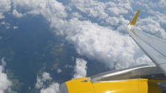 Sun clouds sky Airbus airbus a320 Sharklets Vueling