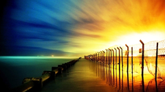 Sun fences pipes color