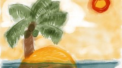 Sun Islands drawings ipad coconut tree