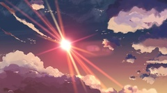 Sun Makoto Shinkai sunlight