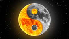 Sun moon yin yang