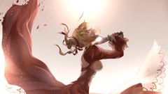 Sun tears dress reflections blondes flower petals Daggers fate 