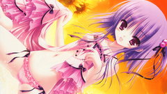 Sunflowers anime girls lingerie