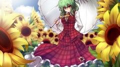 Sunflowers touhou red eyes