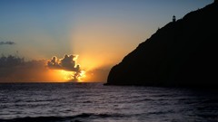Sunrise Hawaii oahu lighthouses