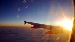 Sunrise horizon airplanes Airborne skyscapes