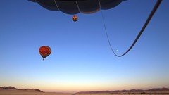 Sunrise Namibia take off deserts hot air balloons Marc