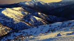 Sunrise on mount feathertop
