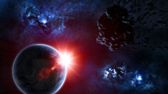 Sunrise outer space Earth