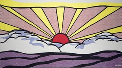 Sunrise paintings pop art artwork Roy Lichtenstein