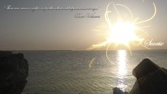 Sunrise sun abstract black sea Quotes