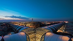 Sunrise sunset Aircraft modern Terminal architecture airports 