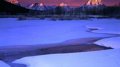 Sunrise winter light Range National grand teton