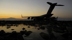 Sunset Aircraft military aviation Boeing air force 