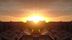 Sunset architecture House roofs