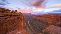 Sunset Arizona Grand Canyon national park overlook