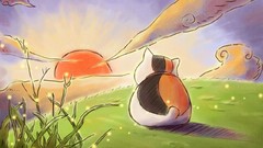 Sunset artwork natsume yuujinchou