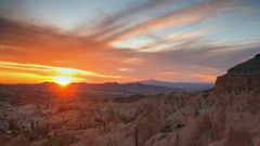 Sunset badlands National Park