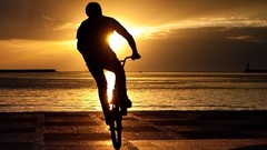 Sunset biker