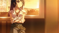 Sunset blush long hair saya purple software ashita no kimi to 