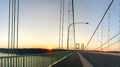 Sunset Bridges panoramic
